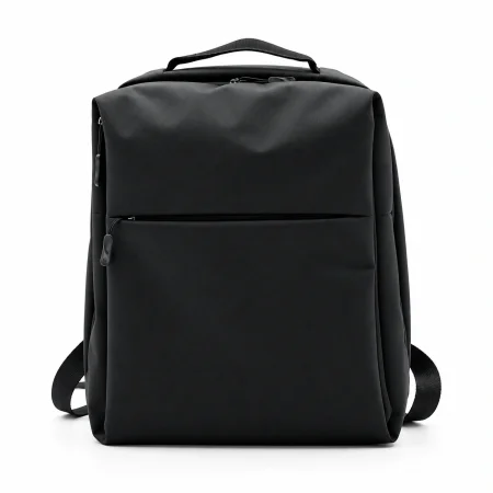 Minimalist Black Laptop Backpack for Business Work Commute and Travel