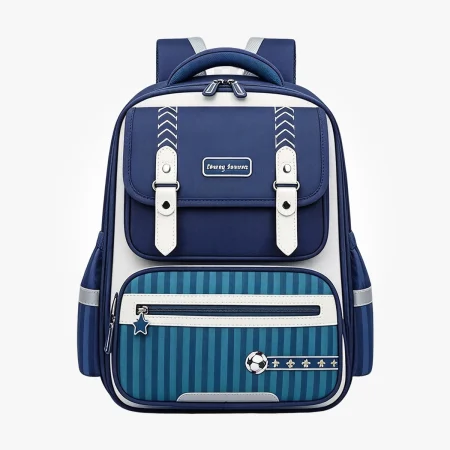 British Retro Style Orthopedic School Backpack