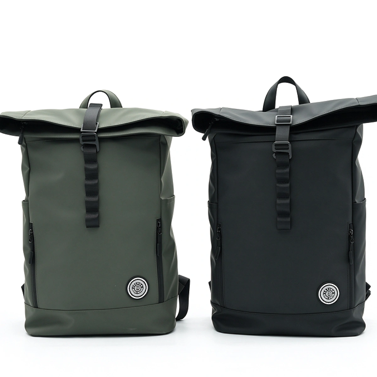 Roll-Top Flap Backpack