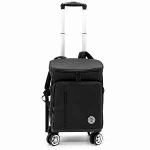 Rolling Insulated Cooler Backpack Waterproof Trolley Camping Bag